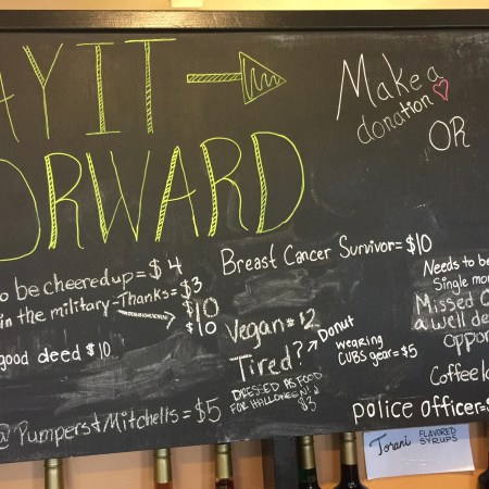 Great Example of Pay It Forward